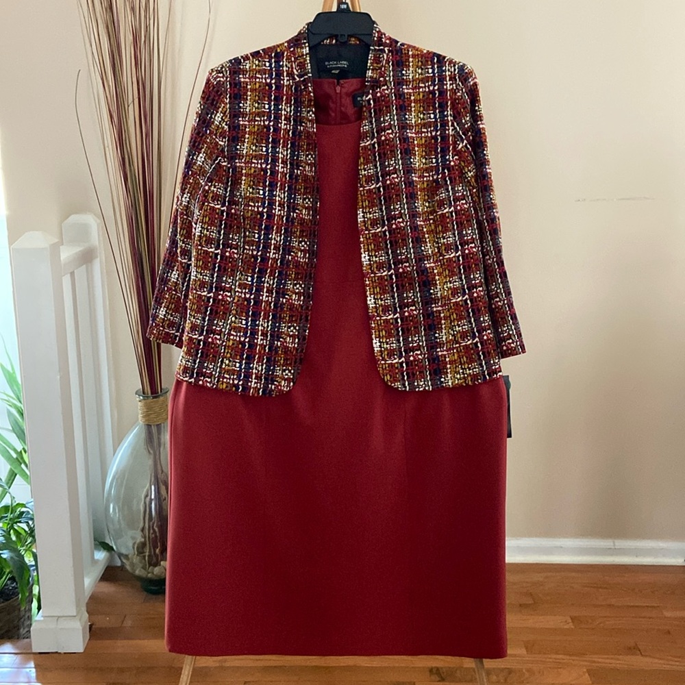 Black Label by Evan-Picone dress with jacket size 18W